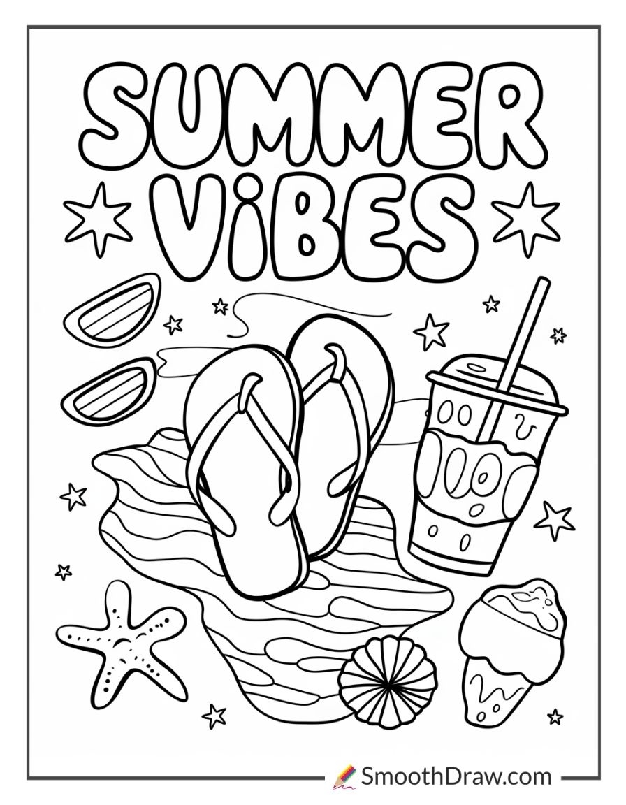 summer coloring pages for adults