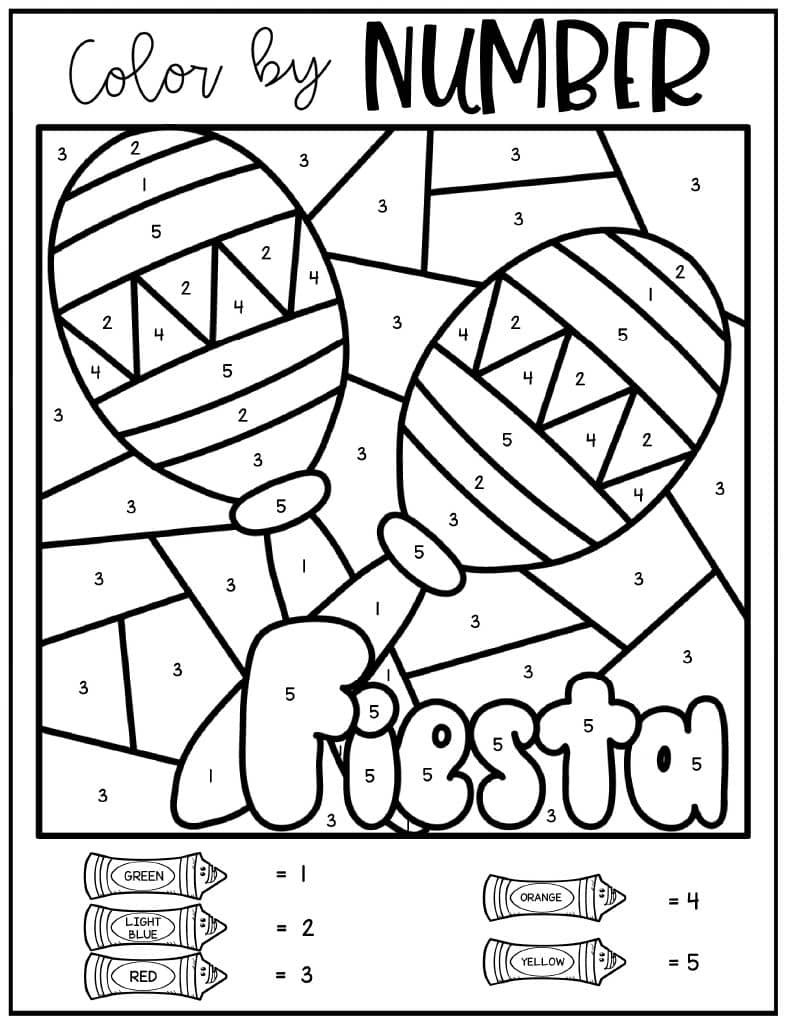 cinco de mayo coloring sheets