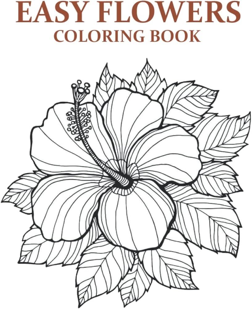 coloring pages realistic flowers