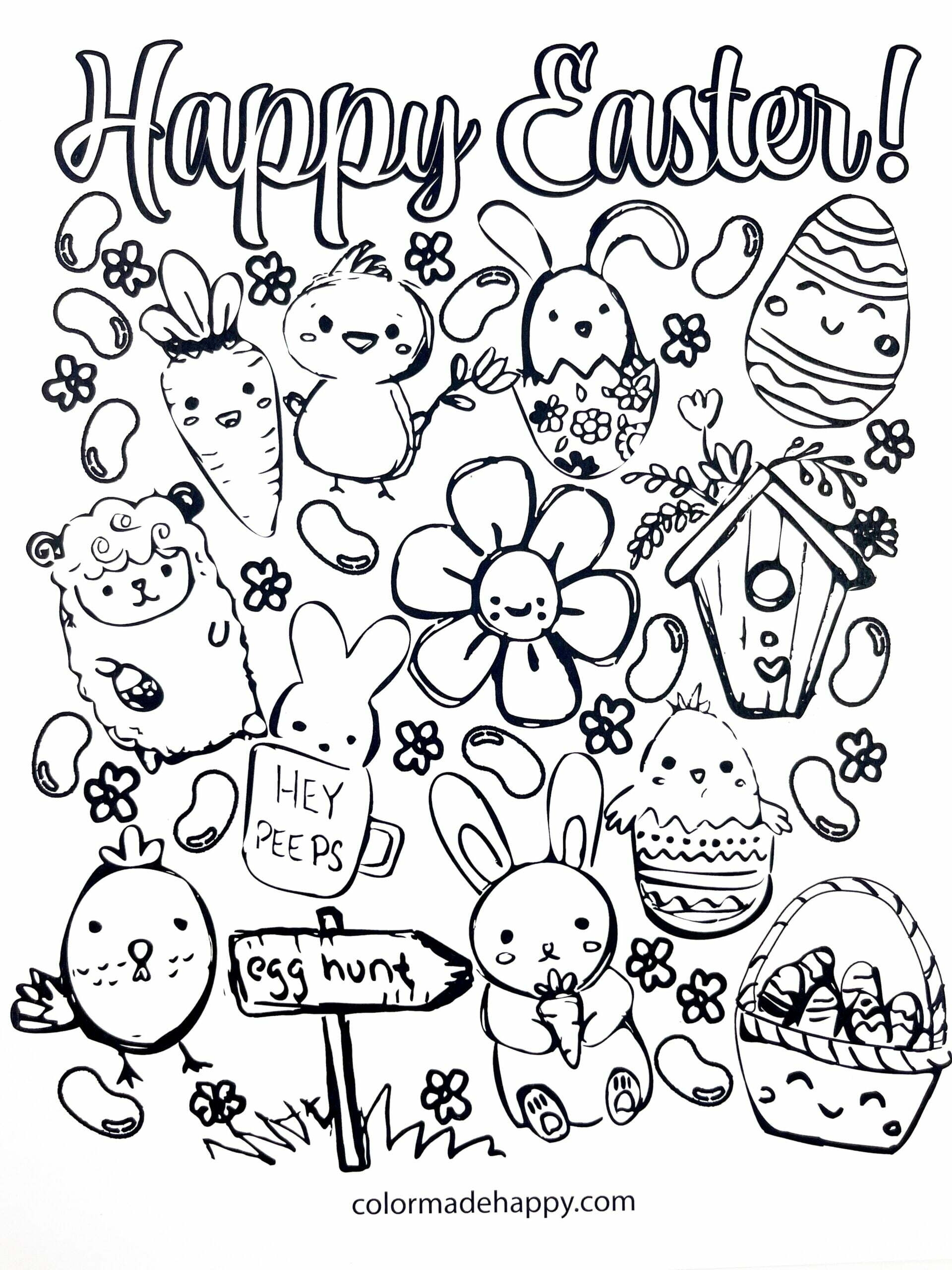 printable easter coloring pages free