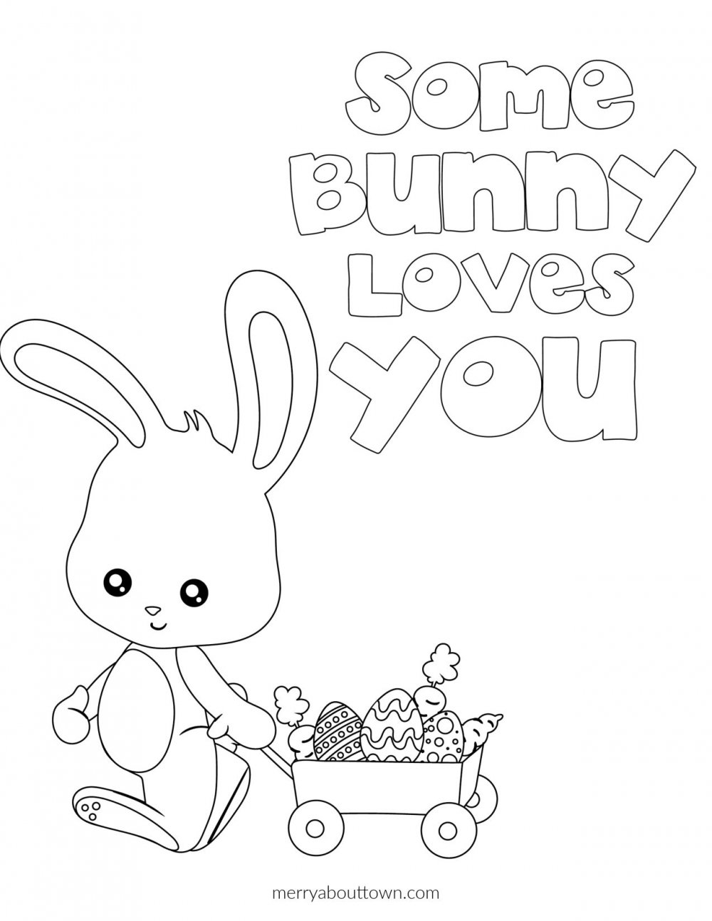 Free Easter Printable Coloring Pages Merry About Town