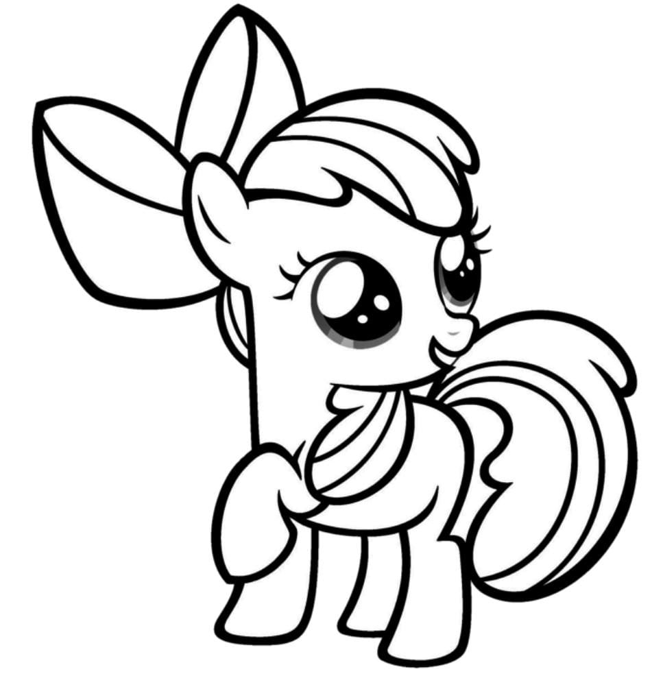 coloring pages of pony