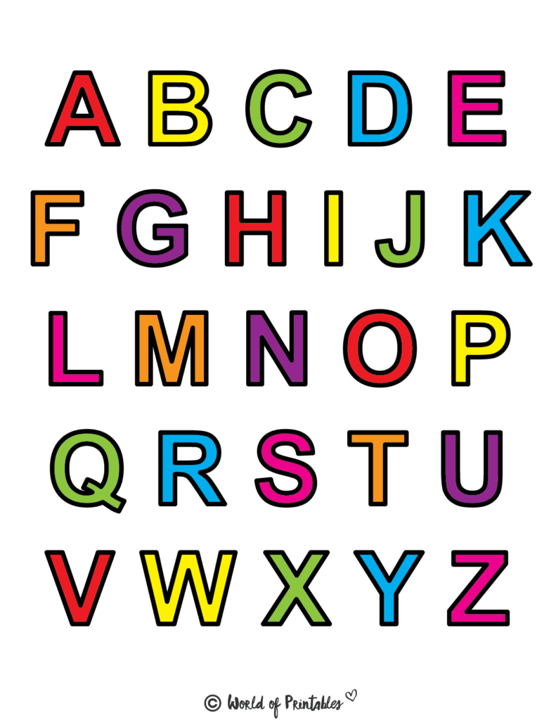 Printable Letters Alphabet Letters World Of Printables Worksheets Library Printable Letters Alphabet Letters World Of Printables Worksheets Library
