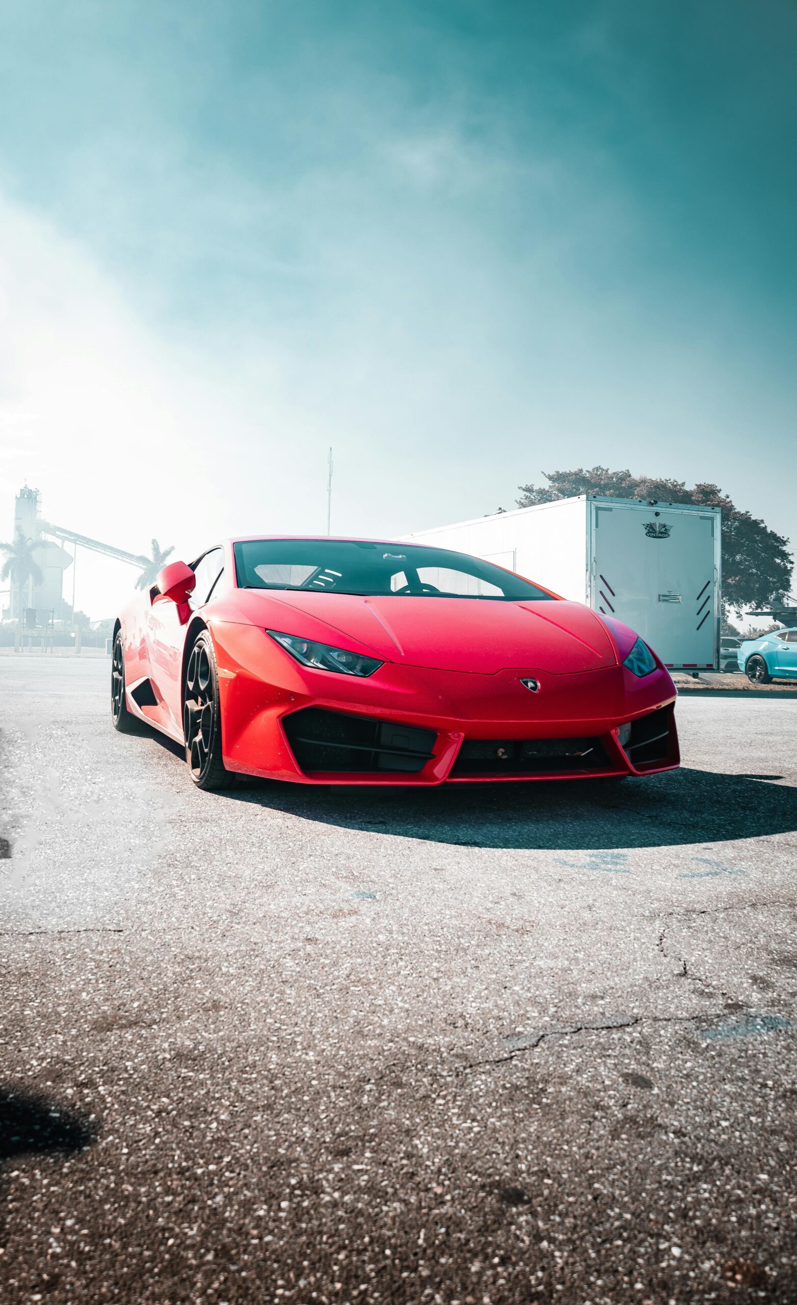 Red Lamborghini Car Free Stock Photo