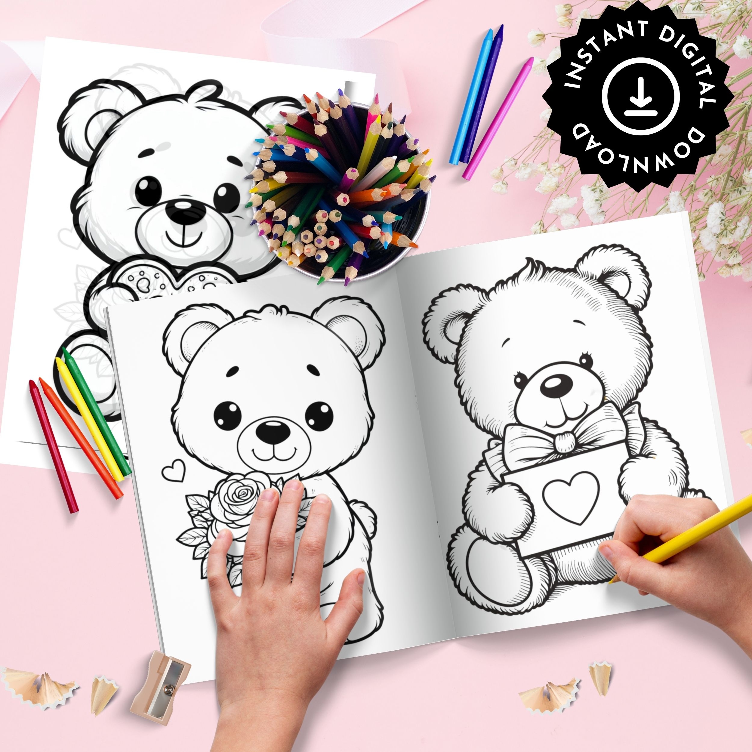 cute bear coloring pages