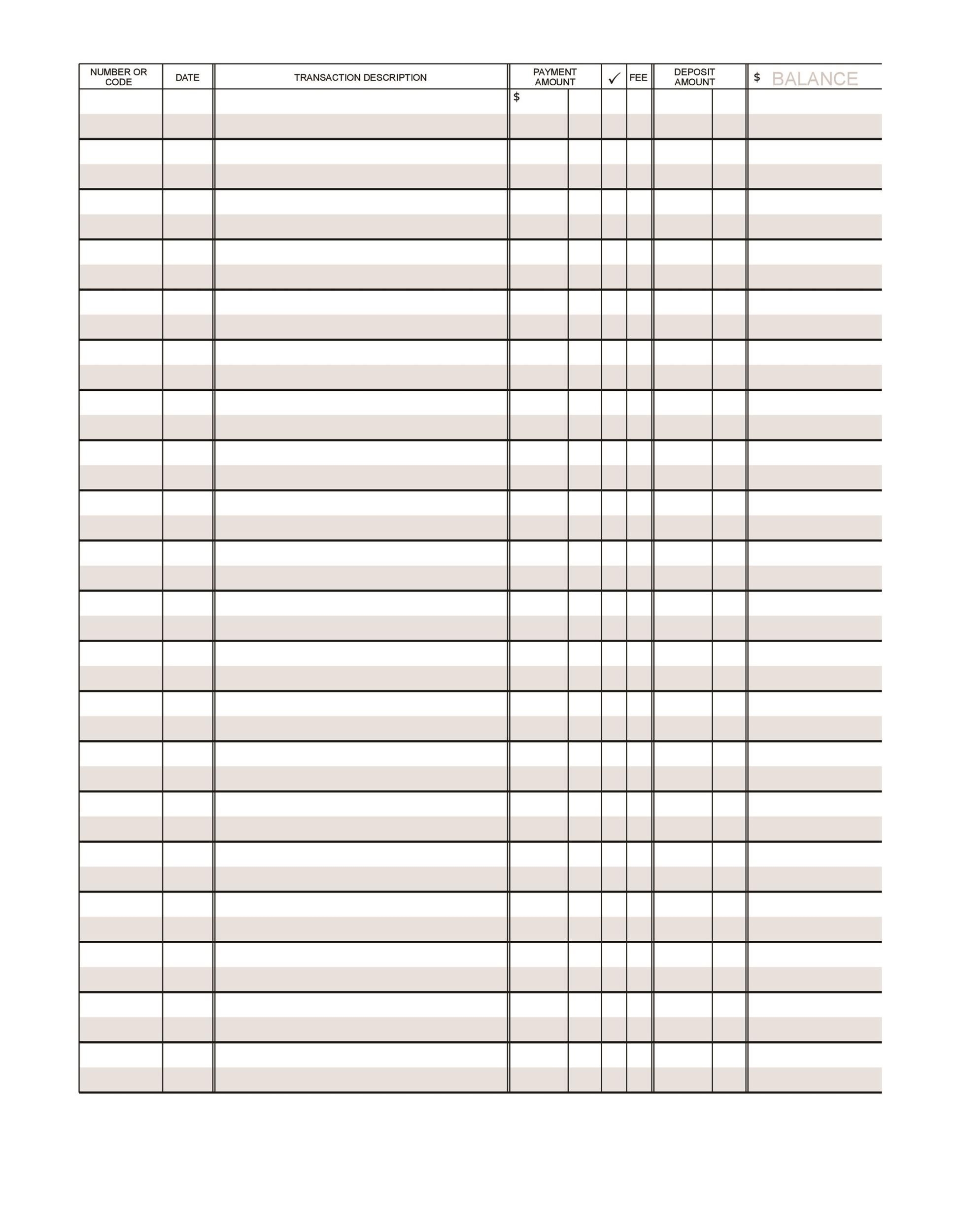 39 Checkbook Register Templates 100 Free Printable TemplateLab 39 Checkbook Register Templates 100 Free Printable TemplateLab