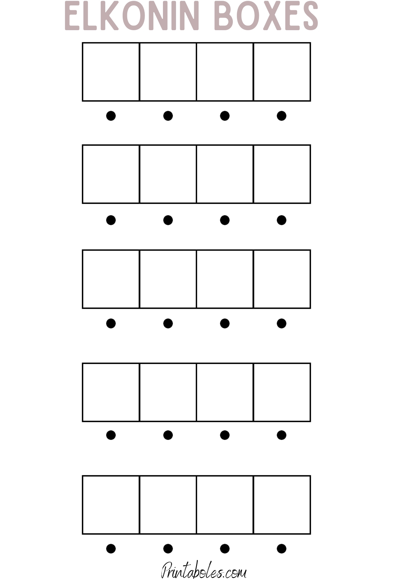 40 Free Printable Elkonin Boxes Printaboles
