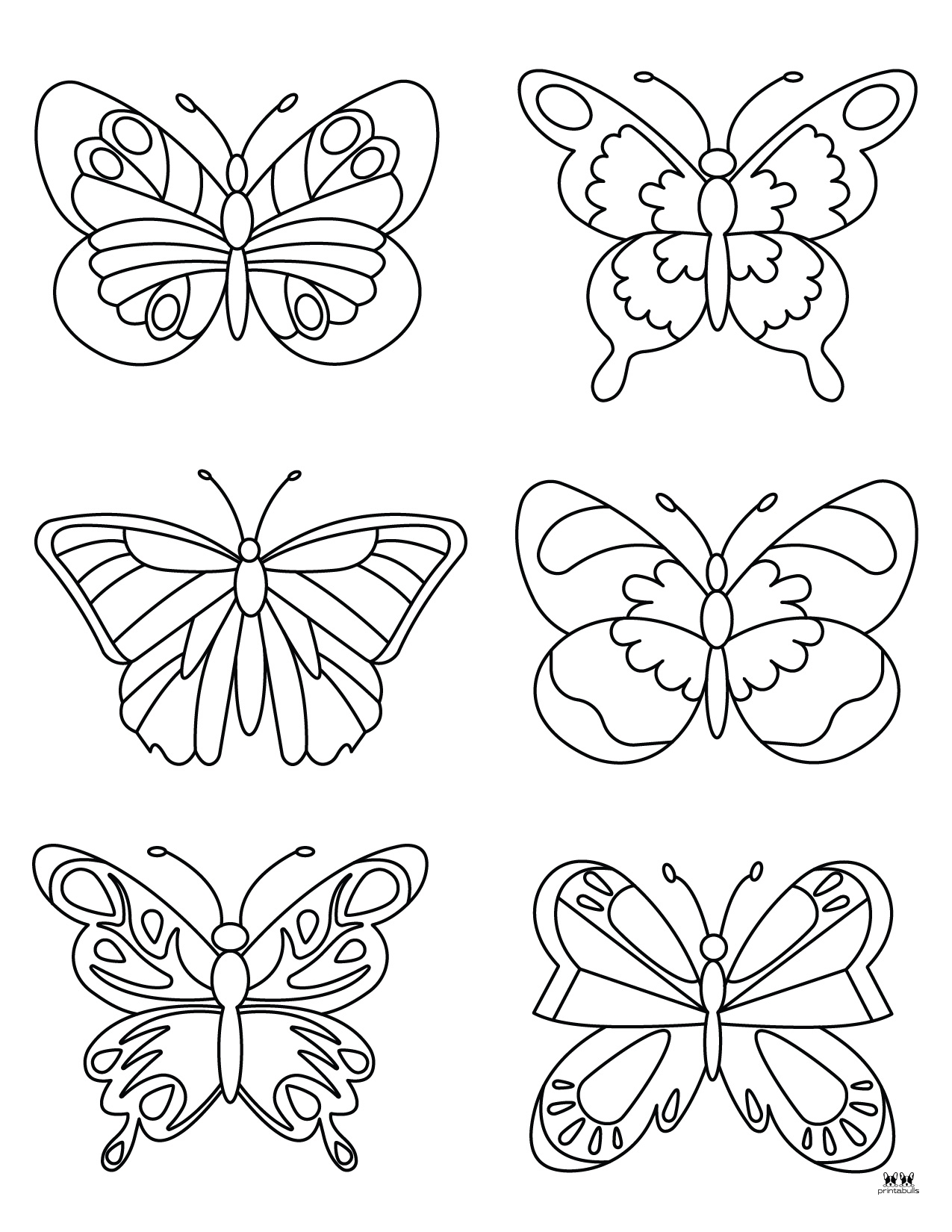 printable butterfly color