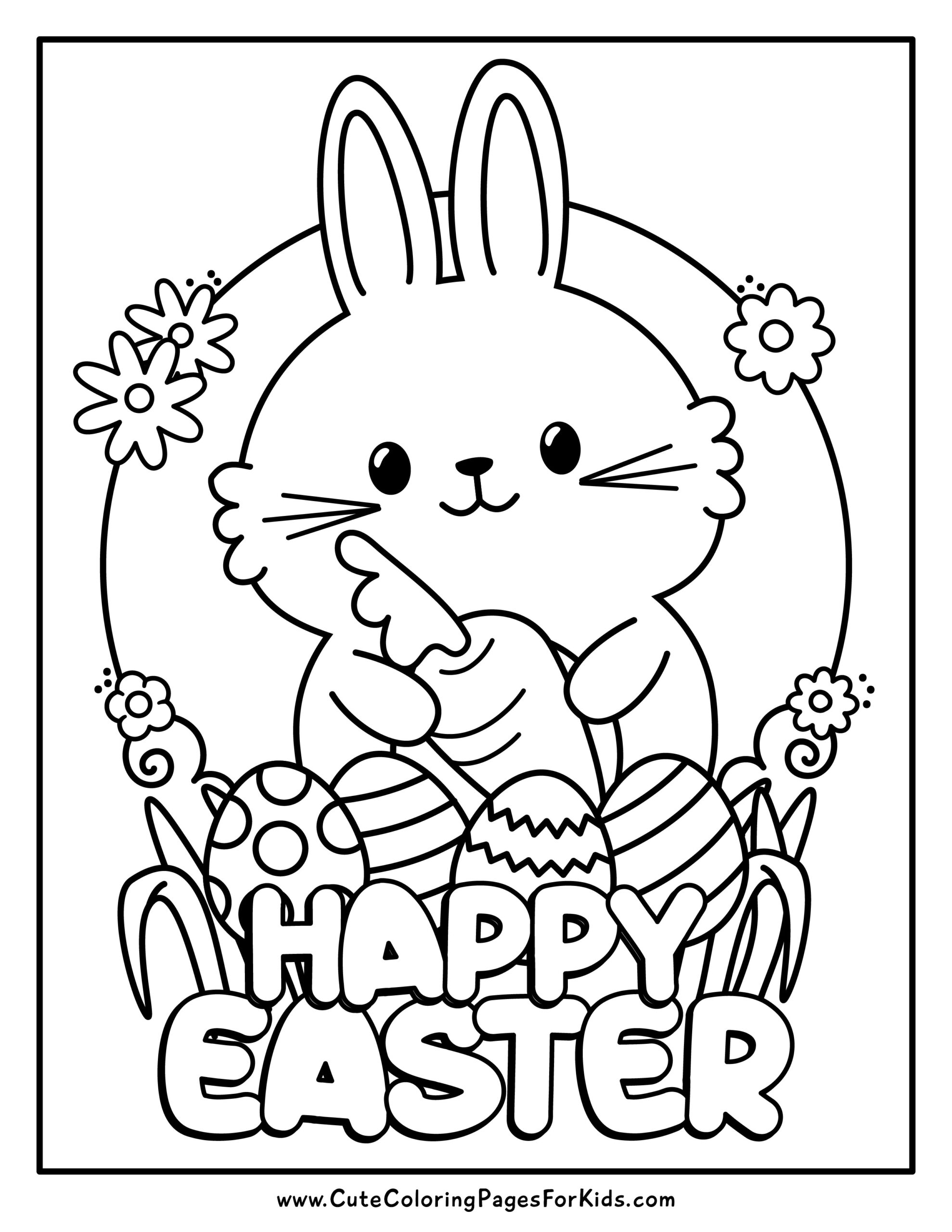 Easter Coloring Pages 4 Free Printable PDFs Cute Coloring Pages For Kids