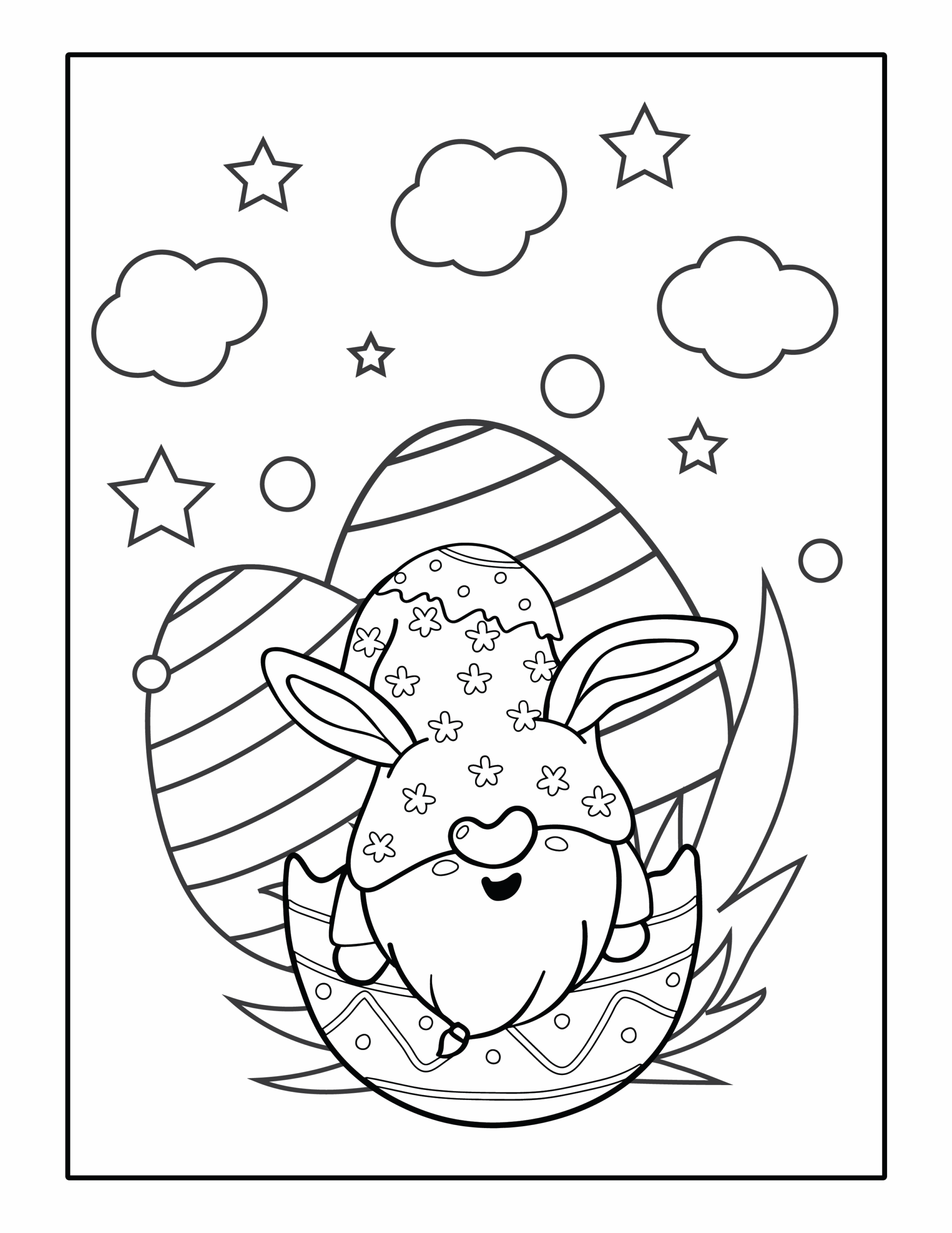 Easter Printable Coloring Pages Cartoon Coloring Pages