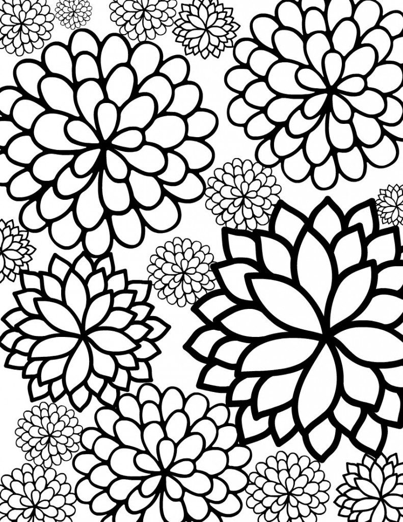 Free Printable Flower Coloring Pages For Kids Best Coloring Pages For Free Printable Flower Coloring Pages For Kids Best Coloring Pages For