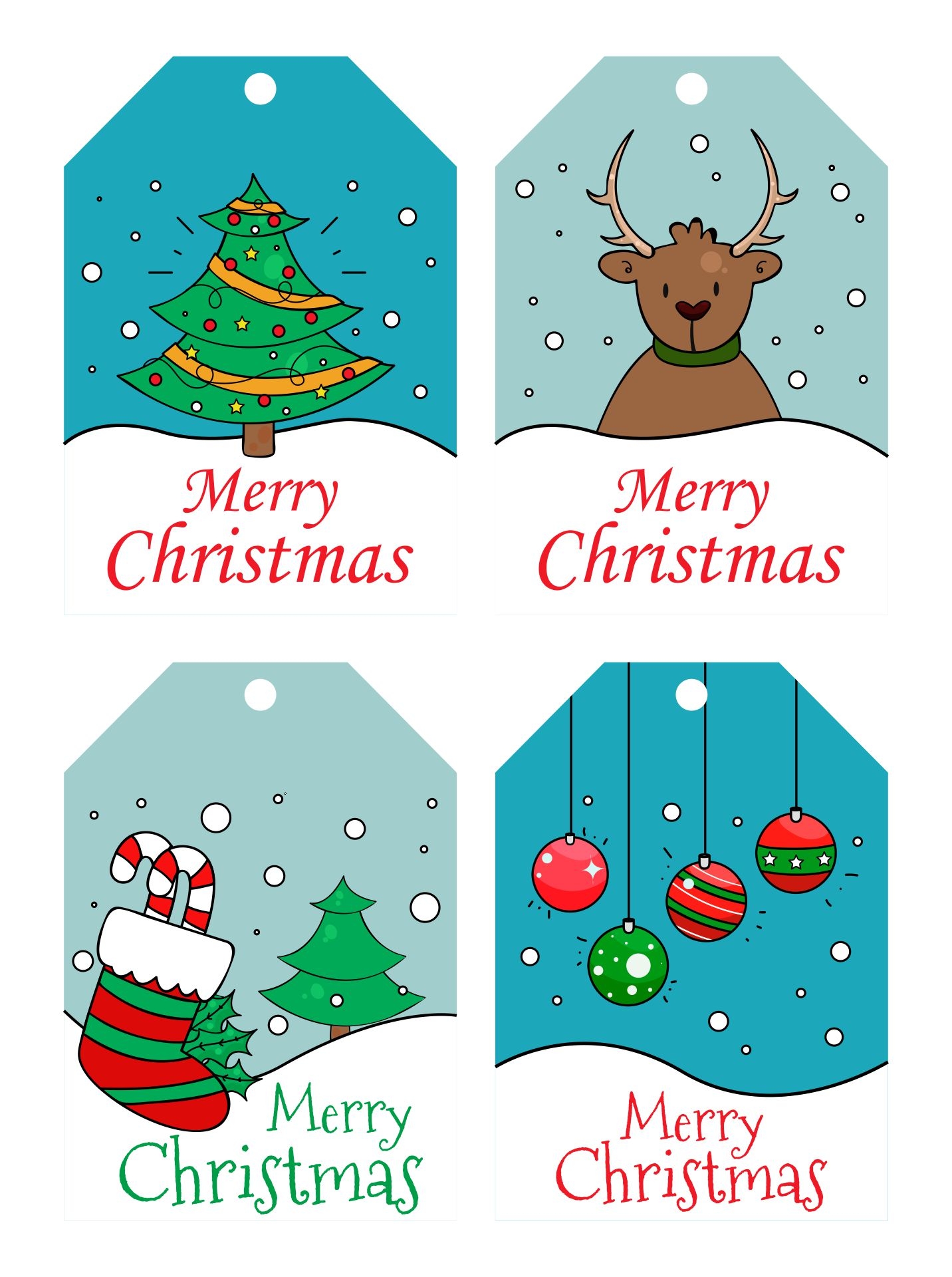 Gift Tags Merry Christmas 15 Free PDF Printables Printablee Gift Tags Merry Christmas 15 Free PDF Printables Printablee