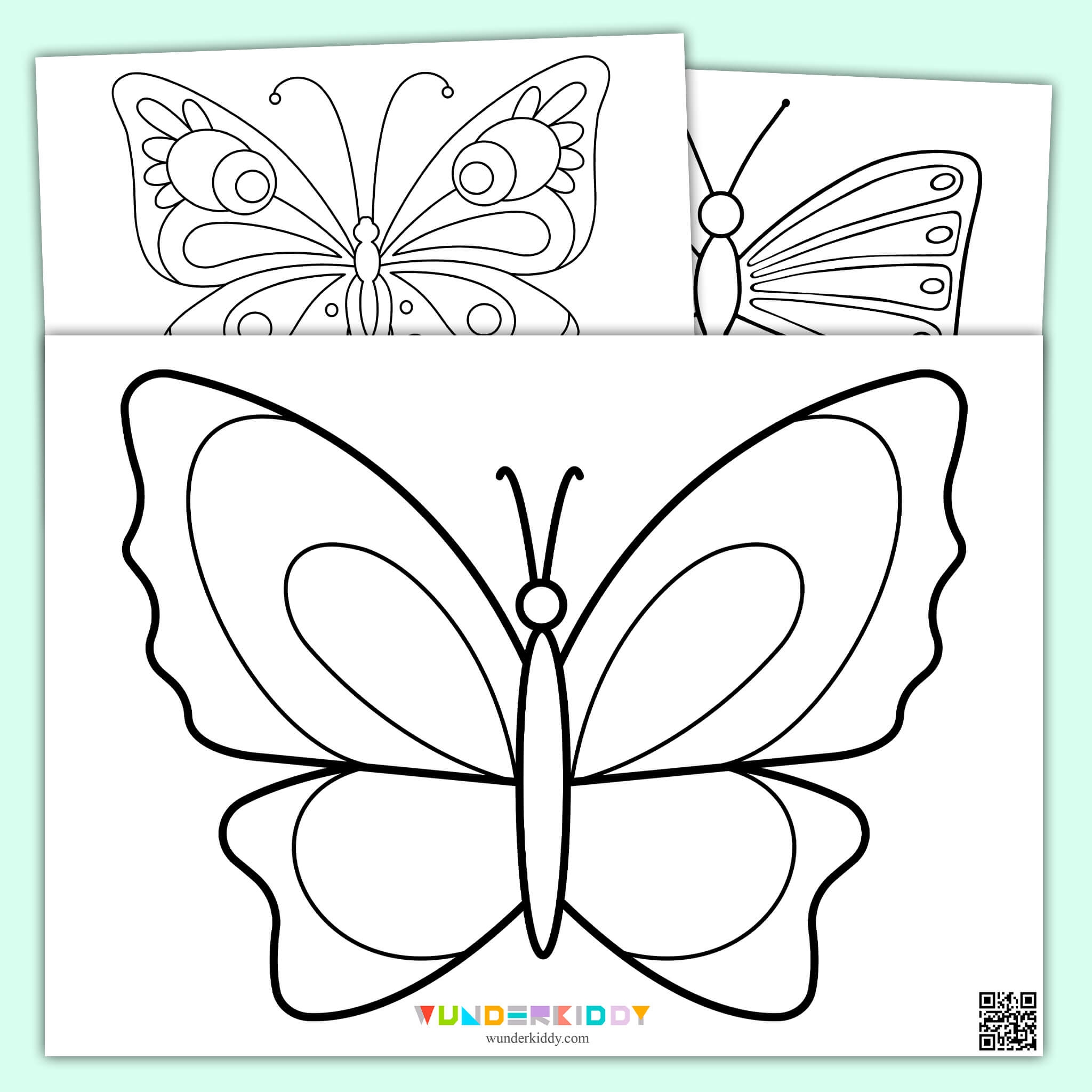 Printable Butterfly Template And Coloring Pages For Preschool Printable Butterfly Template And Coloring Pages For Preschool