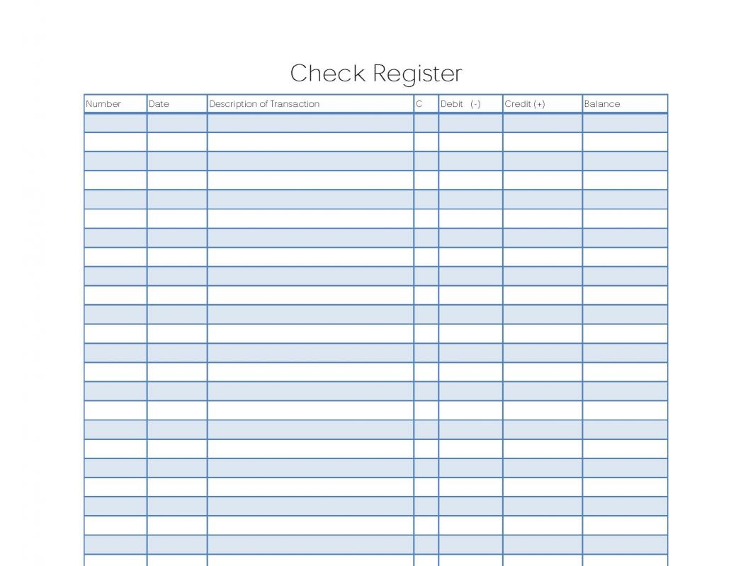 free printable checkbook register