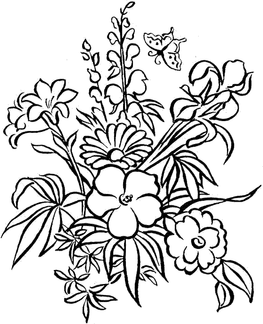Printable Flower Coloring Sheets Printable Flower Coloring Sheets