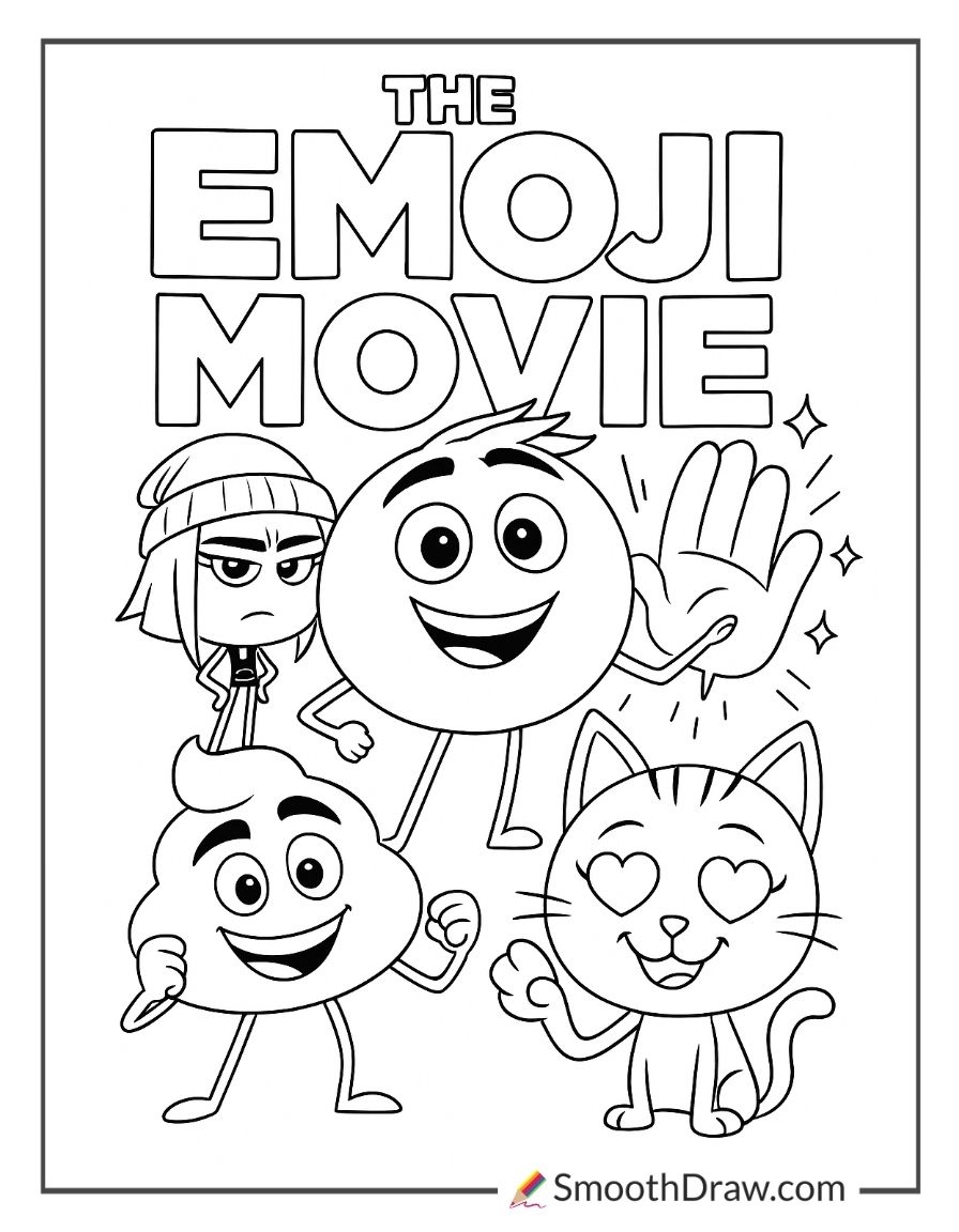 75 Emoji Coloring Pages Free Printables Smooth Draw 75 Emoji Coloring Pages Free Printables Smooth Draw