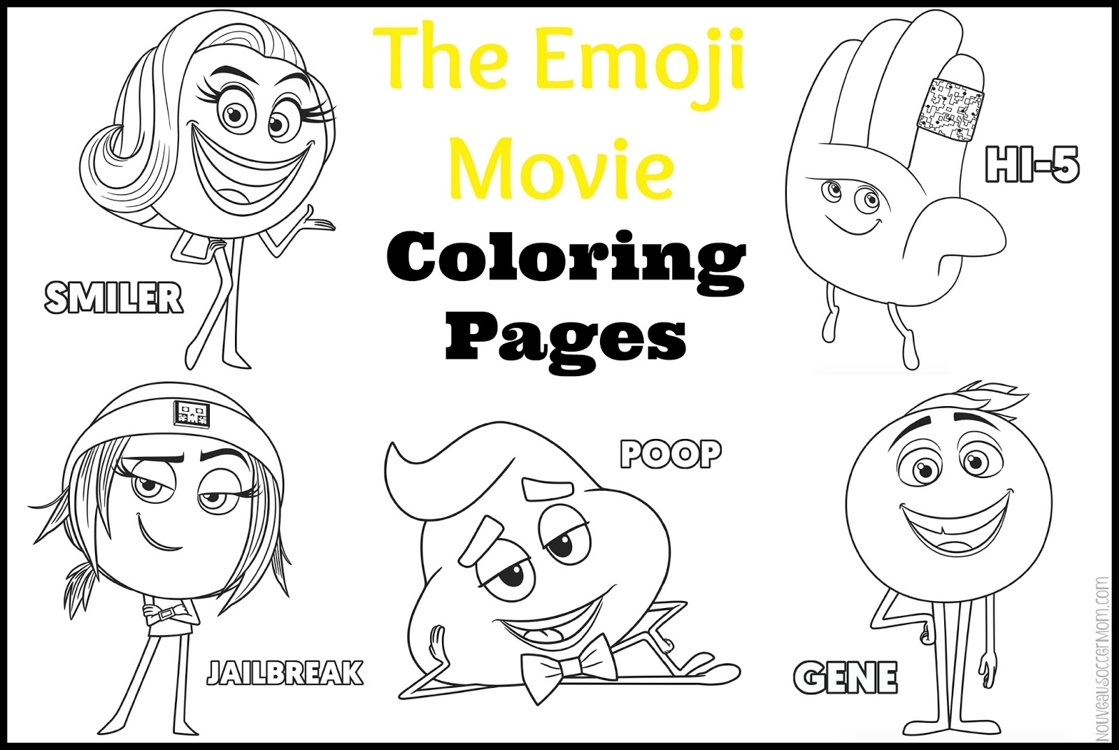 The Emoji Movie Coloring Sheets And Sneak Peek The Emoji Movie Coloring Sheets And Sneak Peek
