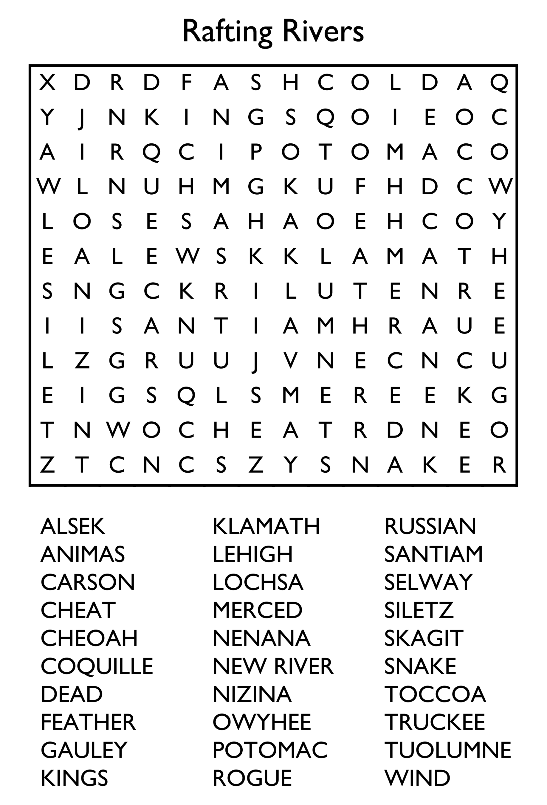 word searches printable free