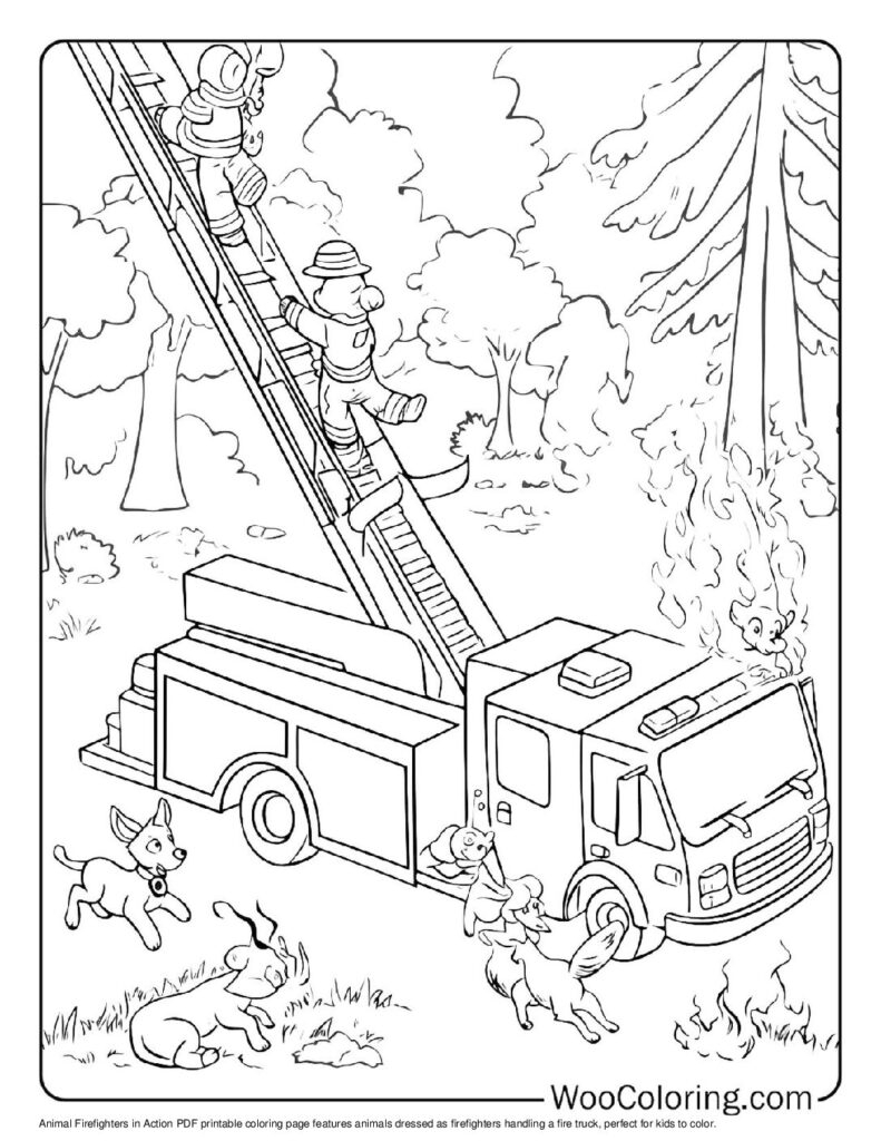 coloring pictures of firefighters coloring pictures of firefighters