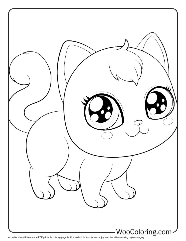 100 Kitten Coloring Pages Free PDF To Print Woo Coloring 100 Kitten Coloring Pages Free PDF To Print Woo Coloring