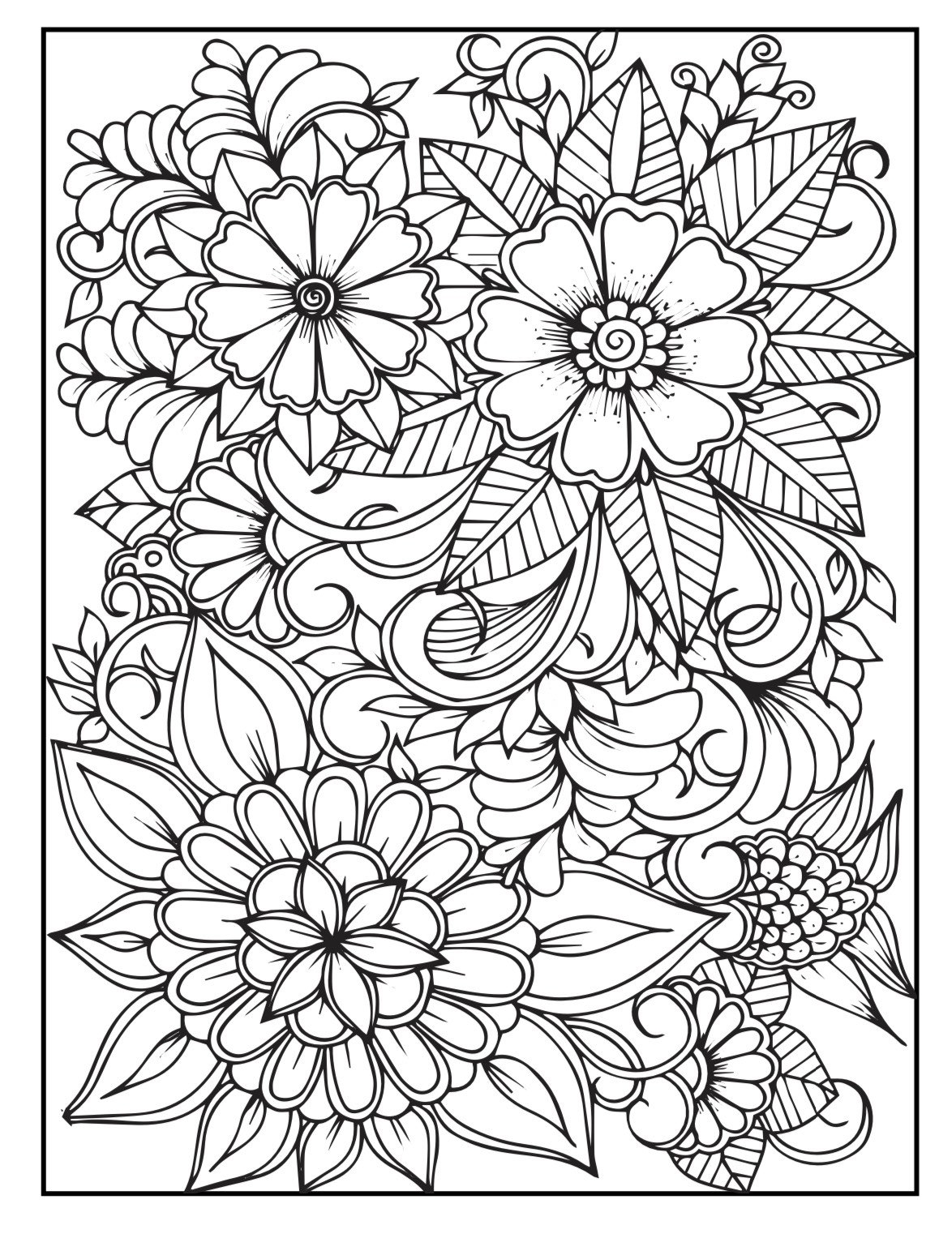 100 PAGES Adult Coloring Pages Etsy Israel