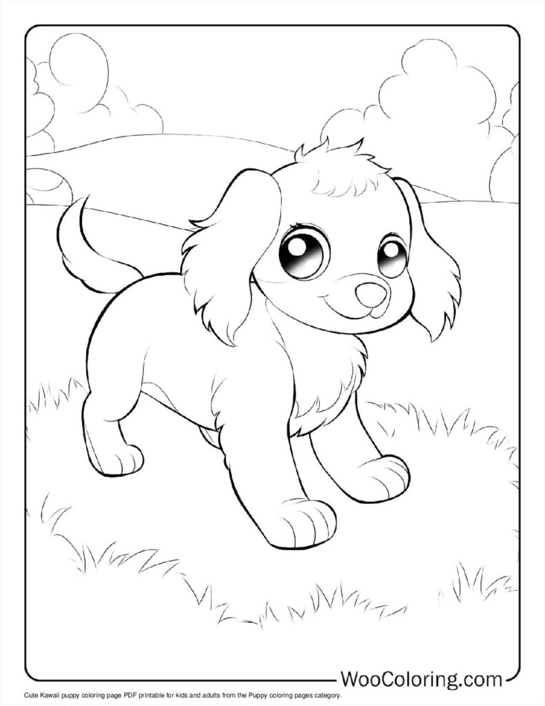 100 Puppy Coloring Pages Free PDF To Print Woo Coloring