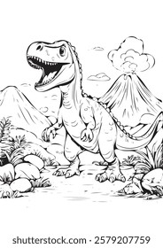 11 Thousand T Rex Coloring Royalty Free Images Stock Photos Pictures Shutterstock