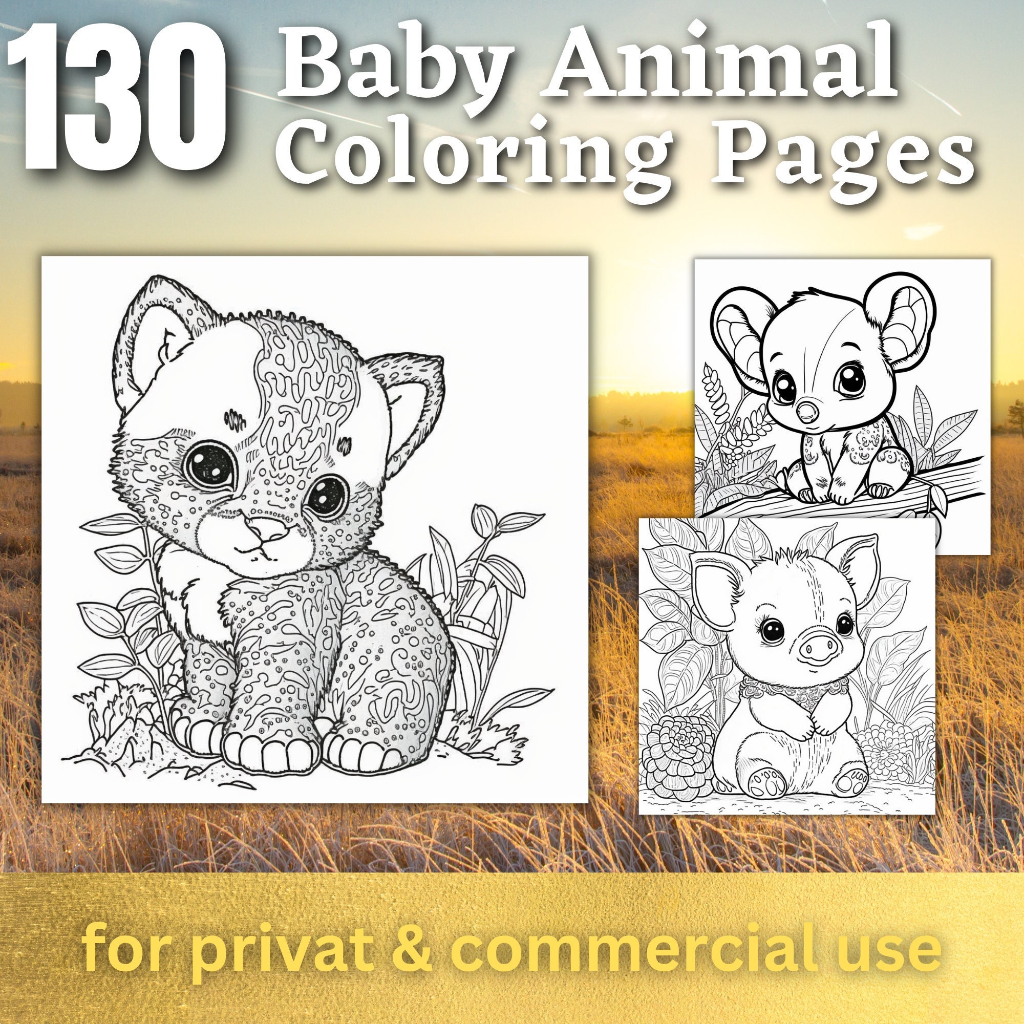 coloring pages of cute animals
