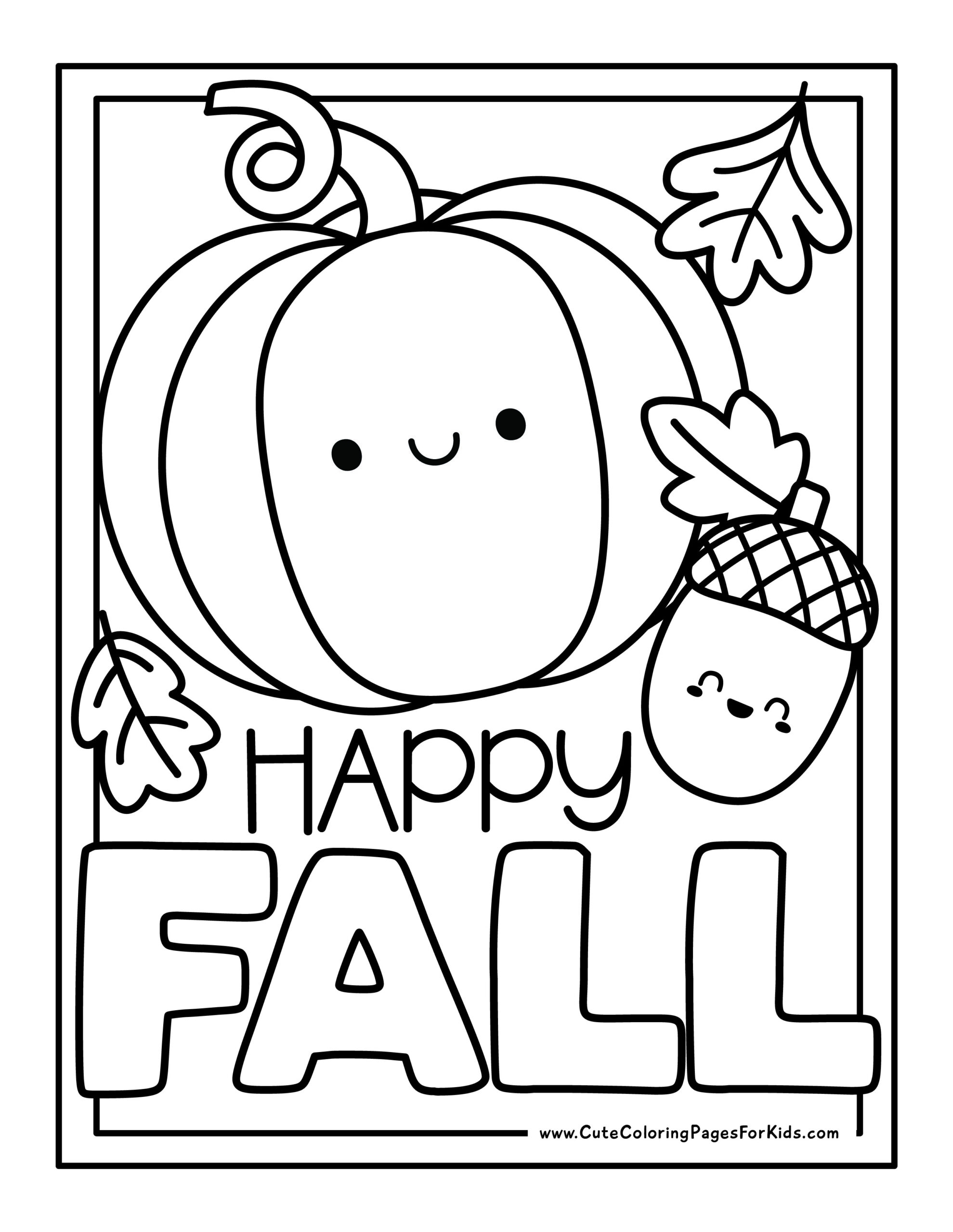 Printable Fall Coloring Sheets