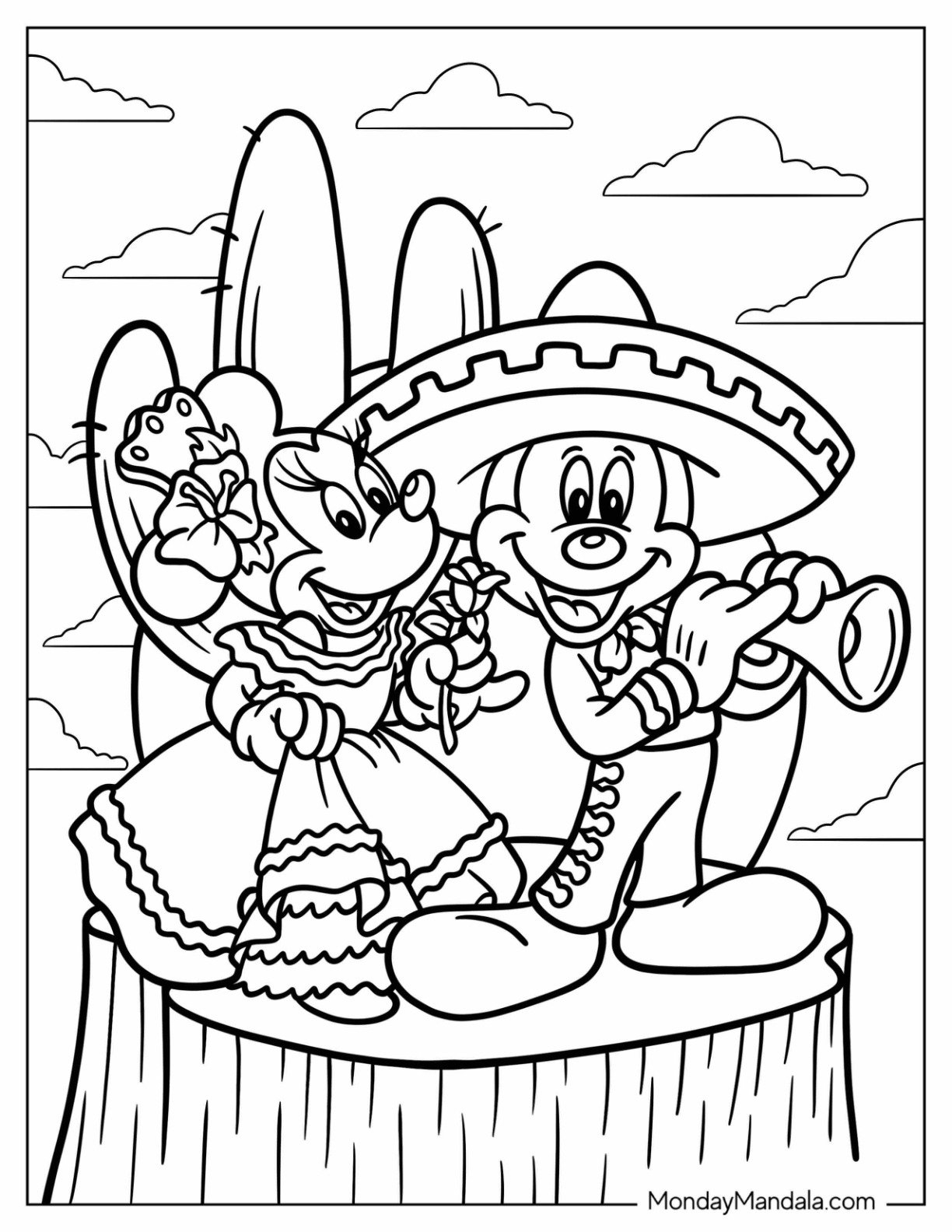 coloring pages cinco de mayo