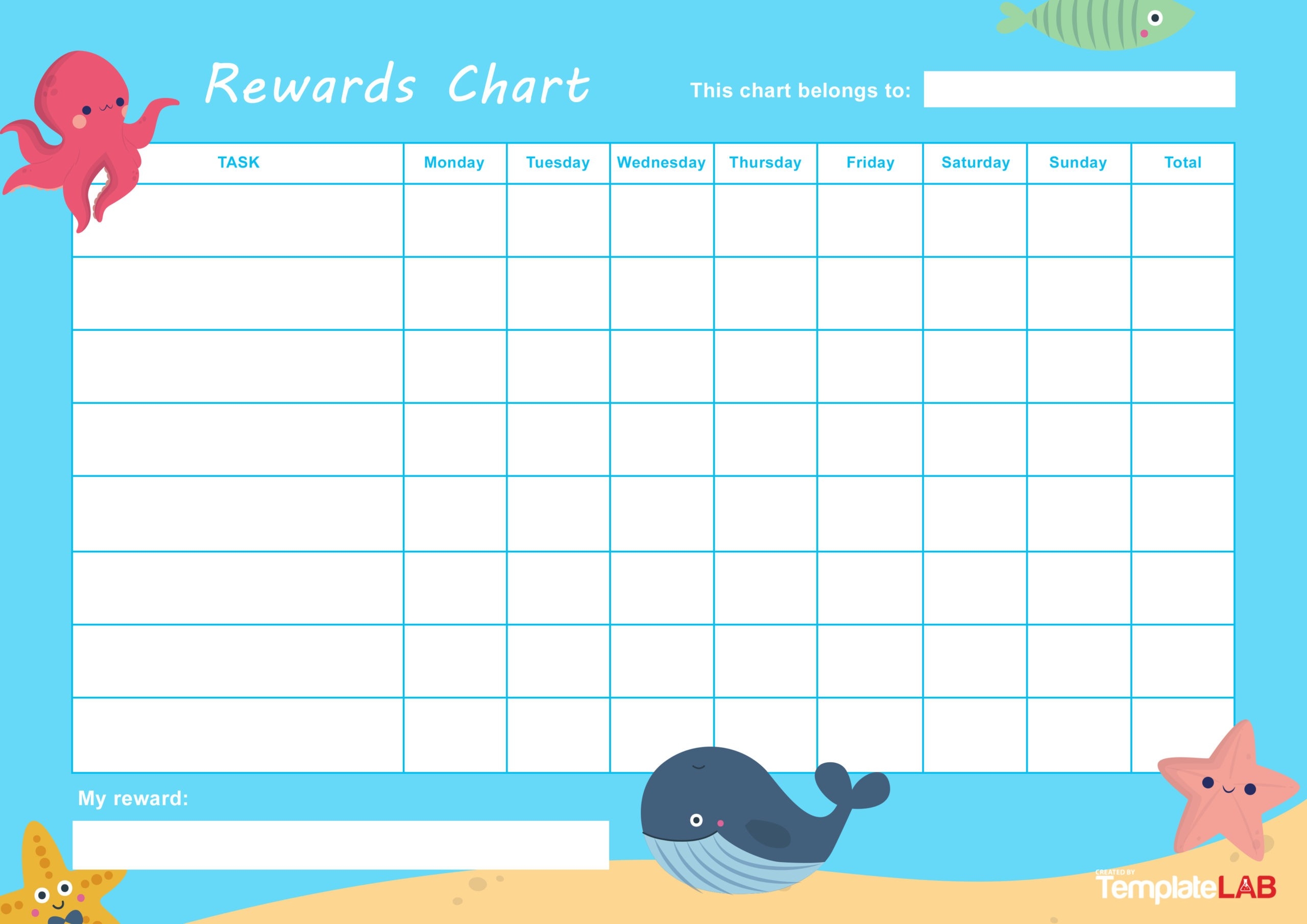 reward chart for kids