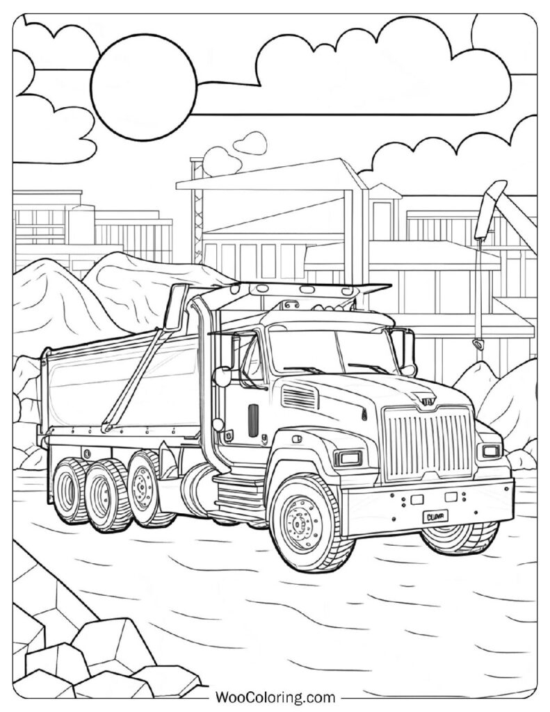 coloring pages of trucks