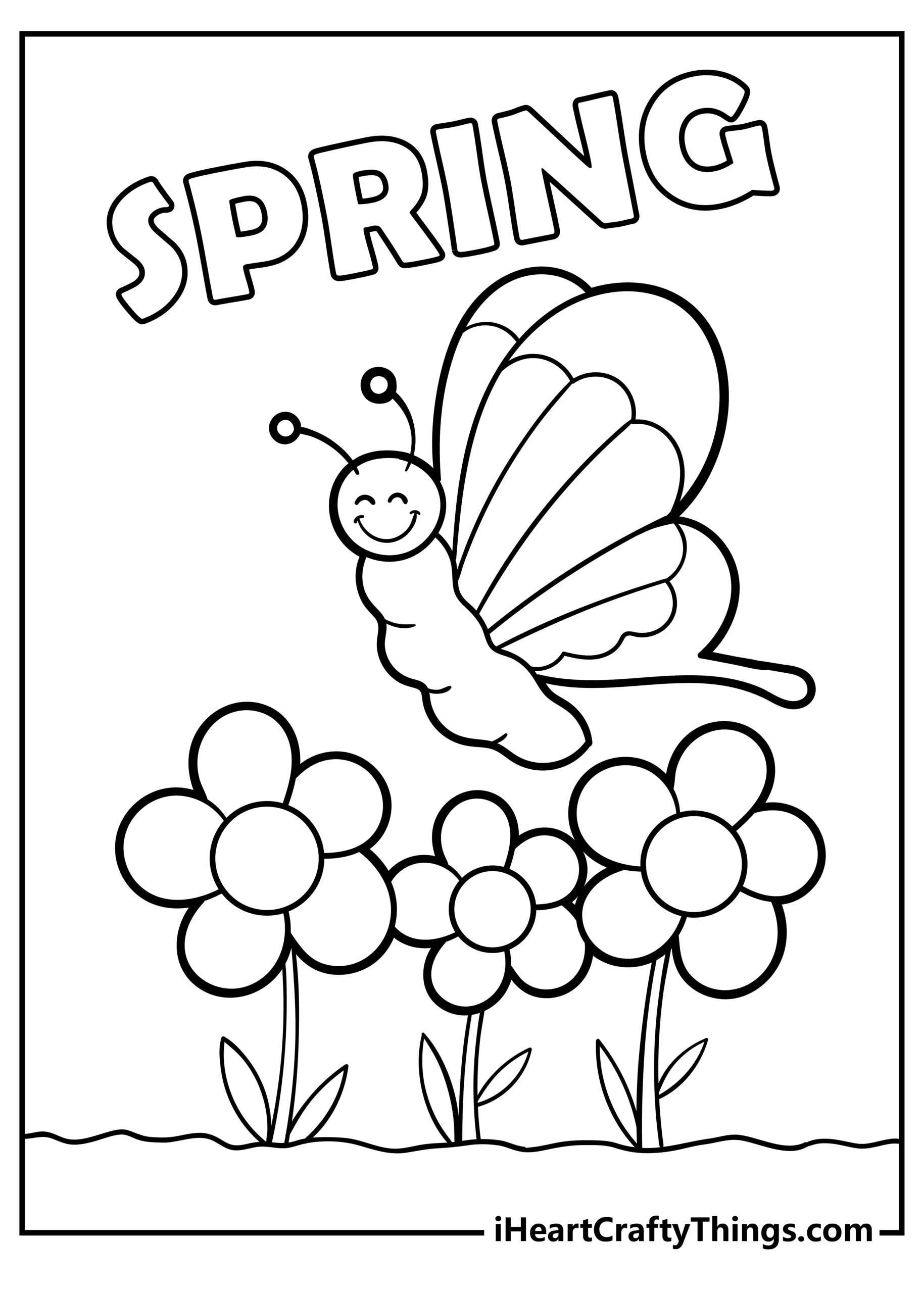 free spring coloring pages