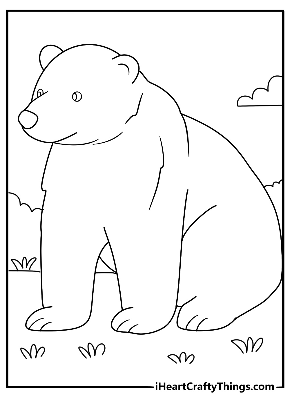 bear colouring in pages bear colouring in pages