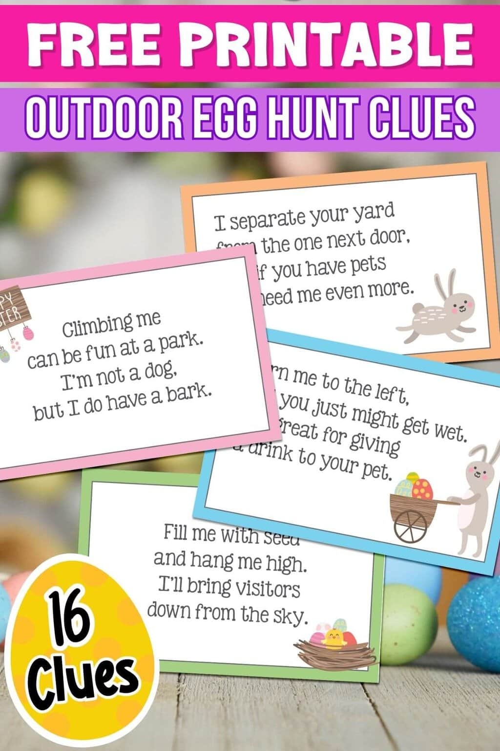 easter egg hunt and clues