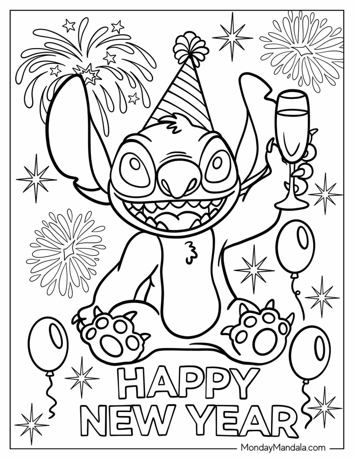 32 New Year Coloring Pages Free PDF Printables 32 New Year Coloring Pages Free PDF Printables