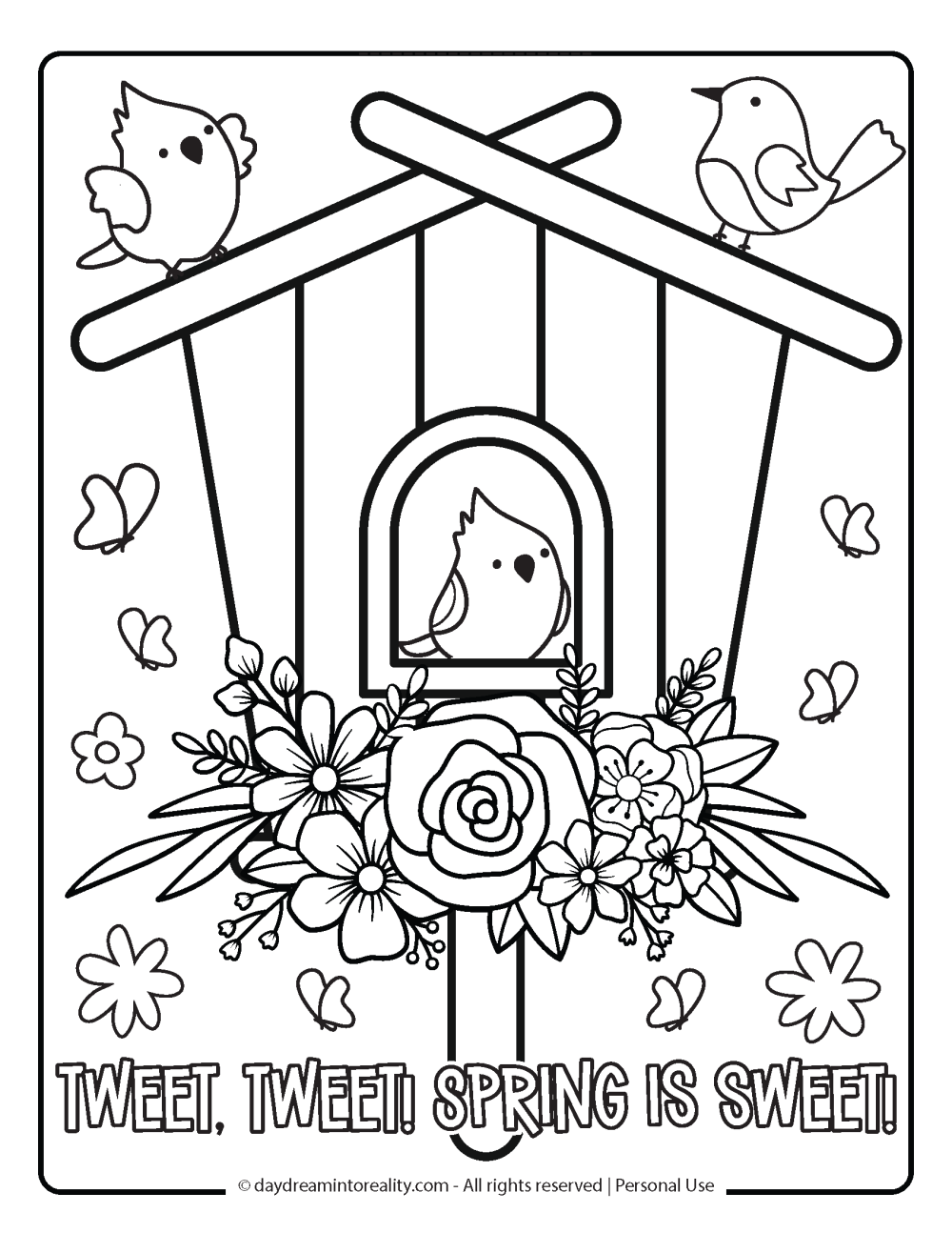 35 Spring Coloring Pages Free PDF Printables Daydream Into Reality 35 Spring Coloring Pages Free PDF Printables Daydream Into Reality