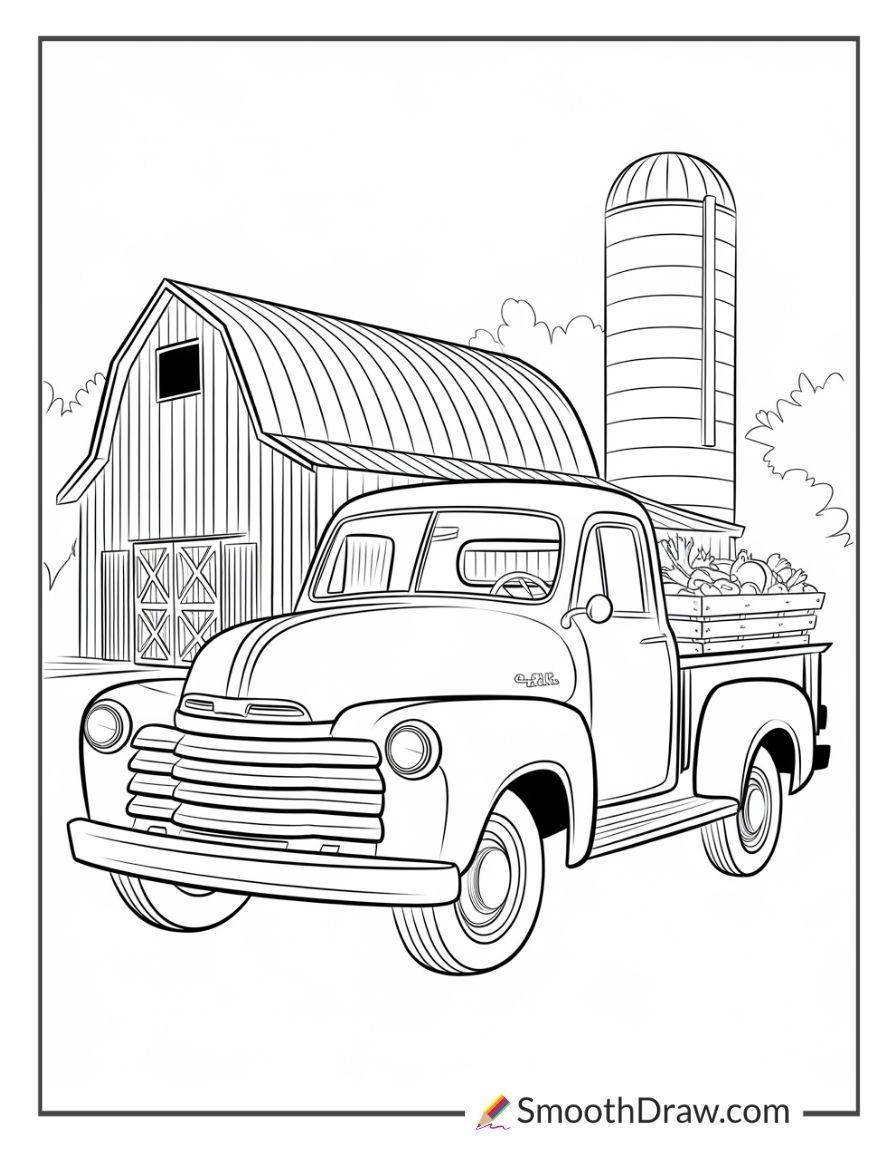 35 Truck Coloring Pages Free PDFs Smooth Draw