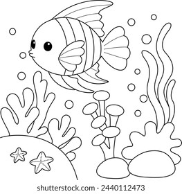 38 Thousand Fish Coloring Page Royalty Free Images Stock Photos Pictures Shutterstock