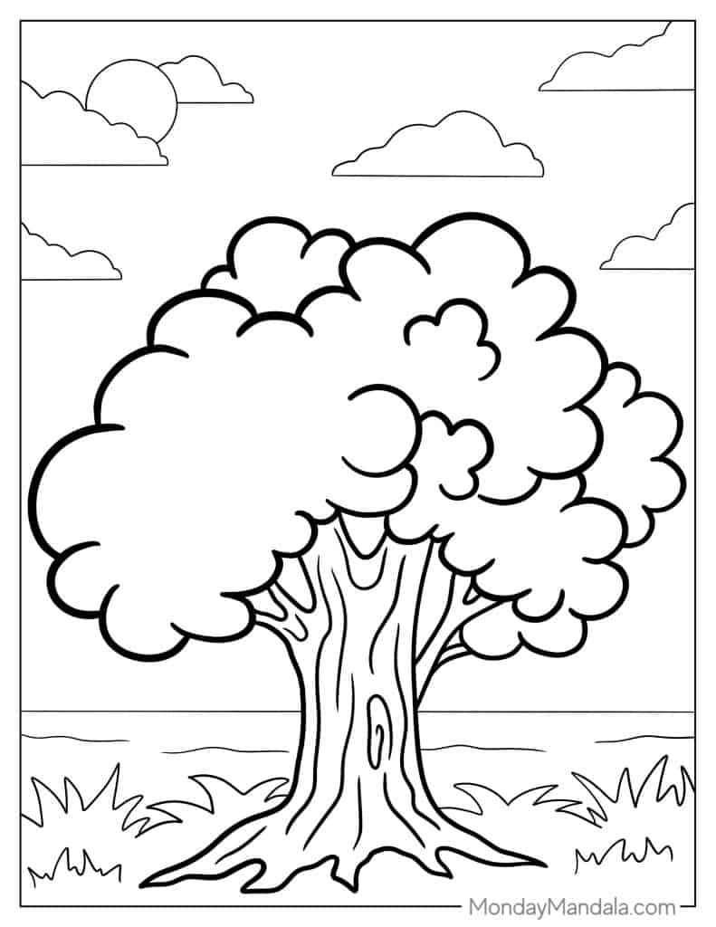 38 Tree Coloring Pages Free PDF Printables 38 Tree Coloring Pages Free PDF Printables