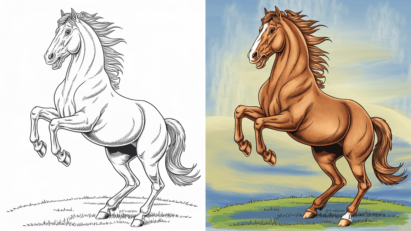 horse free coloring pages