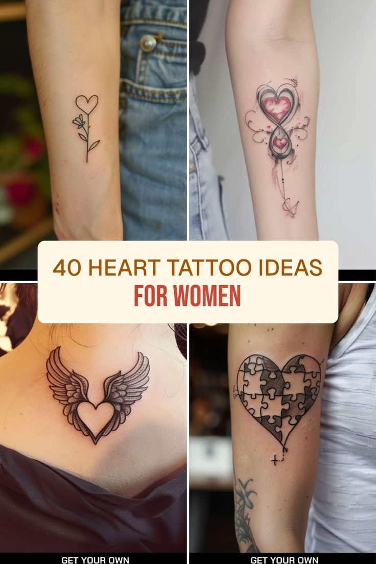 40 Heart Tattoo Ideas For Women 40 Heart Tattoo Ideas For Women
