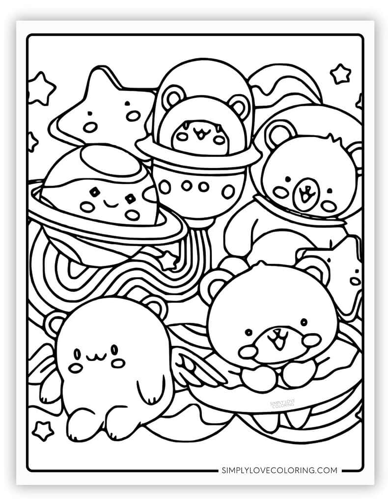 44 Kawaii Coloring Pages Free PDF Printables Simply Love Coloring