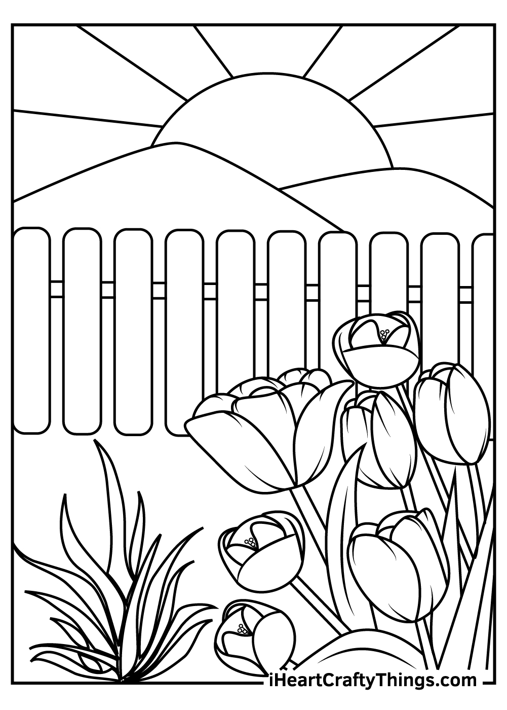 gardening pictures to color