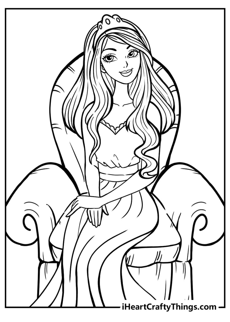 princess coloring pages for free
