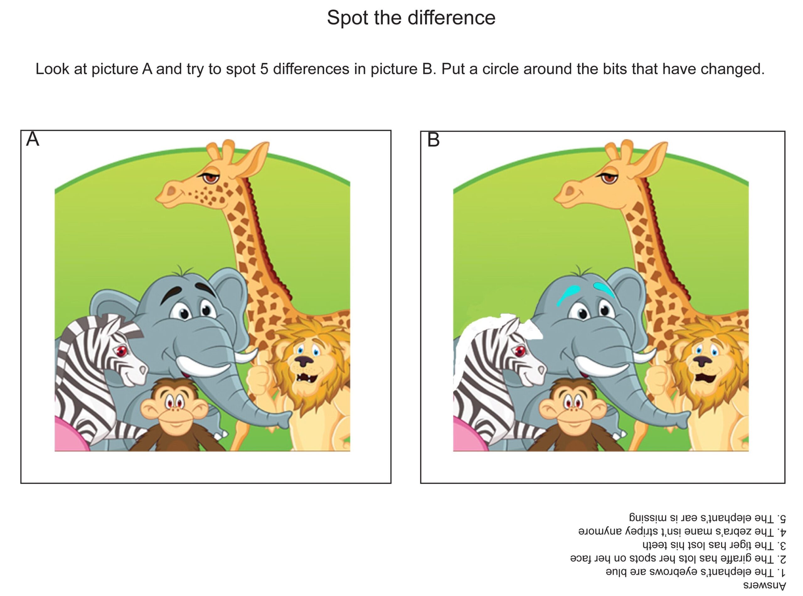5 Free Spot The Difference Games To Download And Print MadeForMums