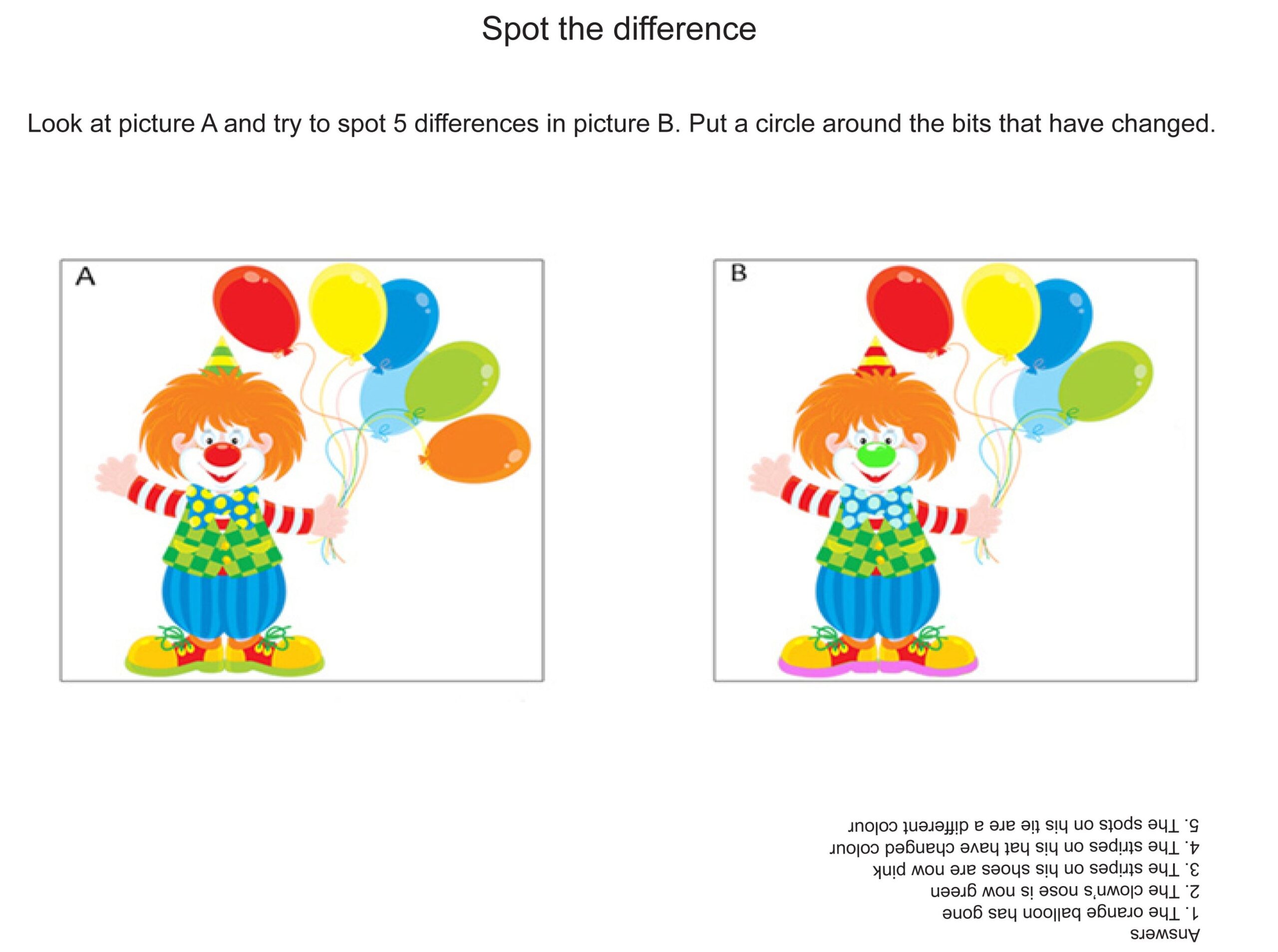 5 Free Spot The Difference Games To Download And Print MadeForMums