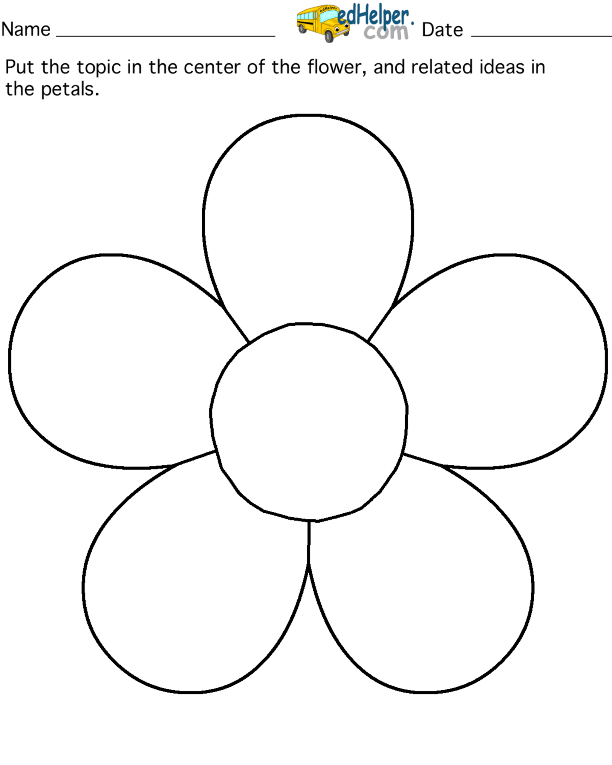 5 Petal Flower Pattern Template Clipground 5 Petal Flower Pattern Template Clipground