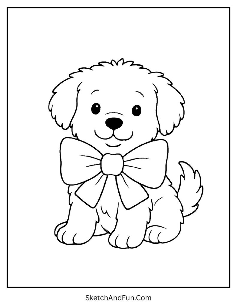 free dog colouring pages