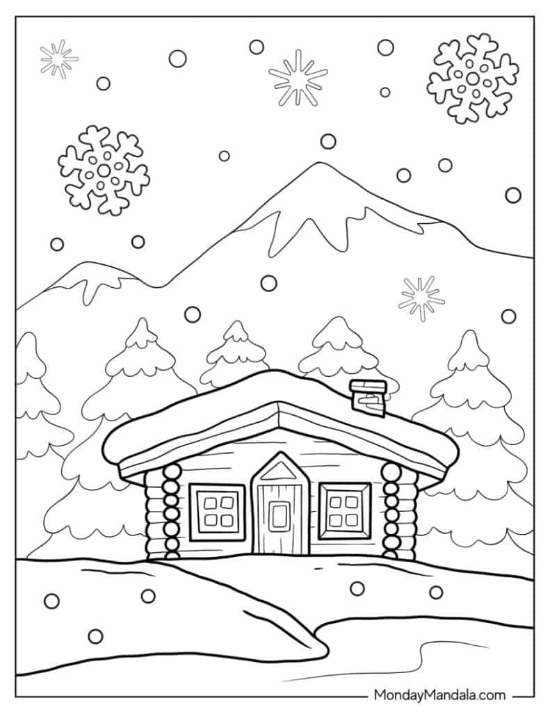 60 Winter Coloring Pages Free PDF Printables 60 Winter Coloring Pages Free PDF Printables